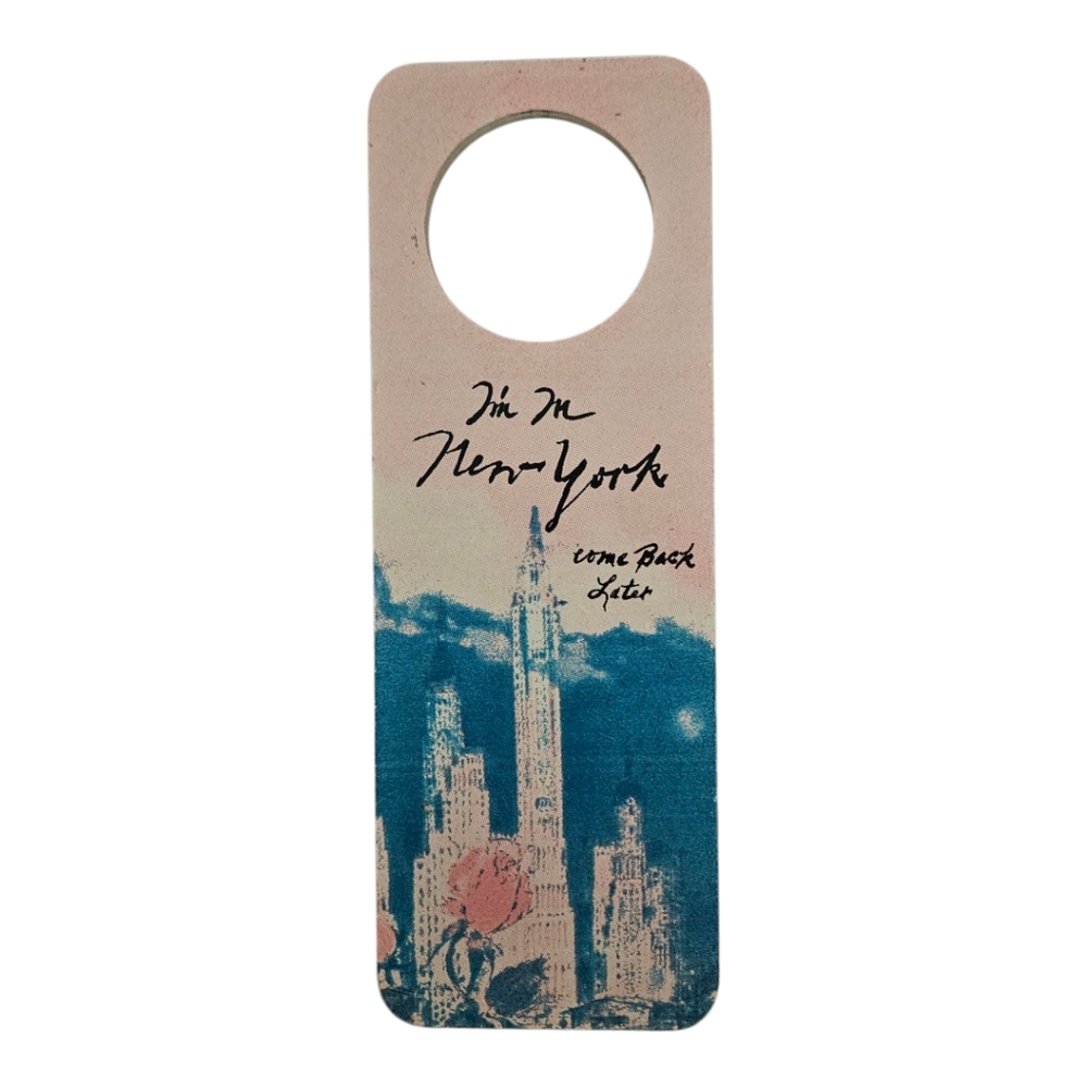 Door Knob Sign From Anthropologie "Im In New York"